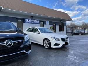 European Cars in front of Silver Star Service Center, Inc.