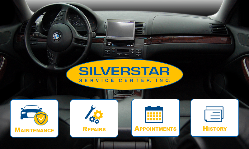 Service History maintained at Silver Star Service Center, Inc.